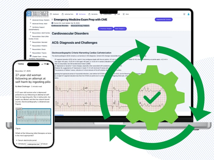 ABEM exam review with CME - Continually updated content keeps you current