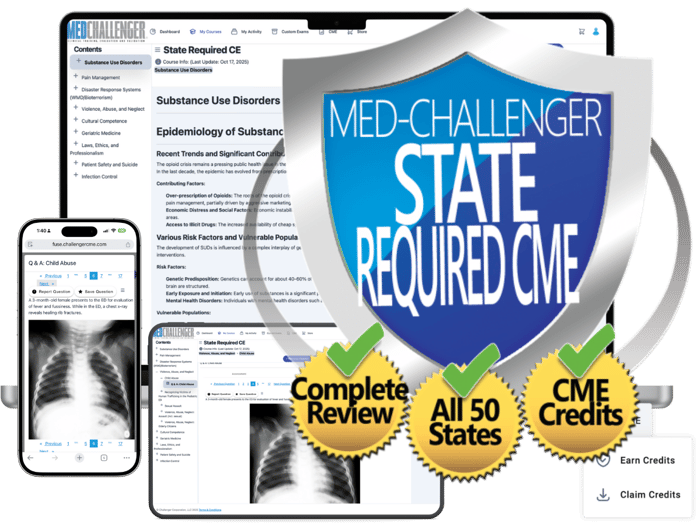 State-required CME CE, State CME requirements course, Required CME credits for physicians, nurses, PAs - cover