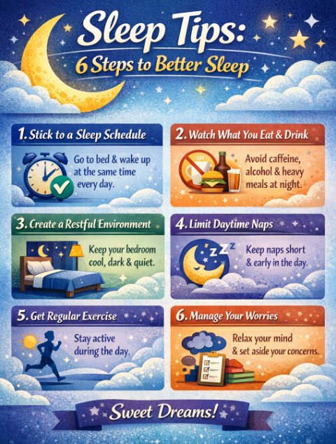 6 Steps to better Sleep