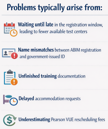 ABIM registration mistakes