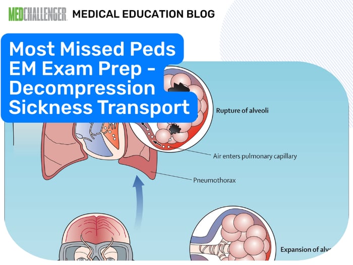 Blog - Most Missed Peds EM Exam Prep - Decompression Sickness Transport