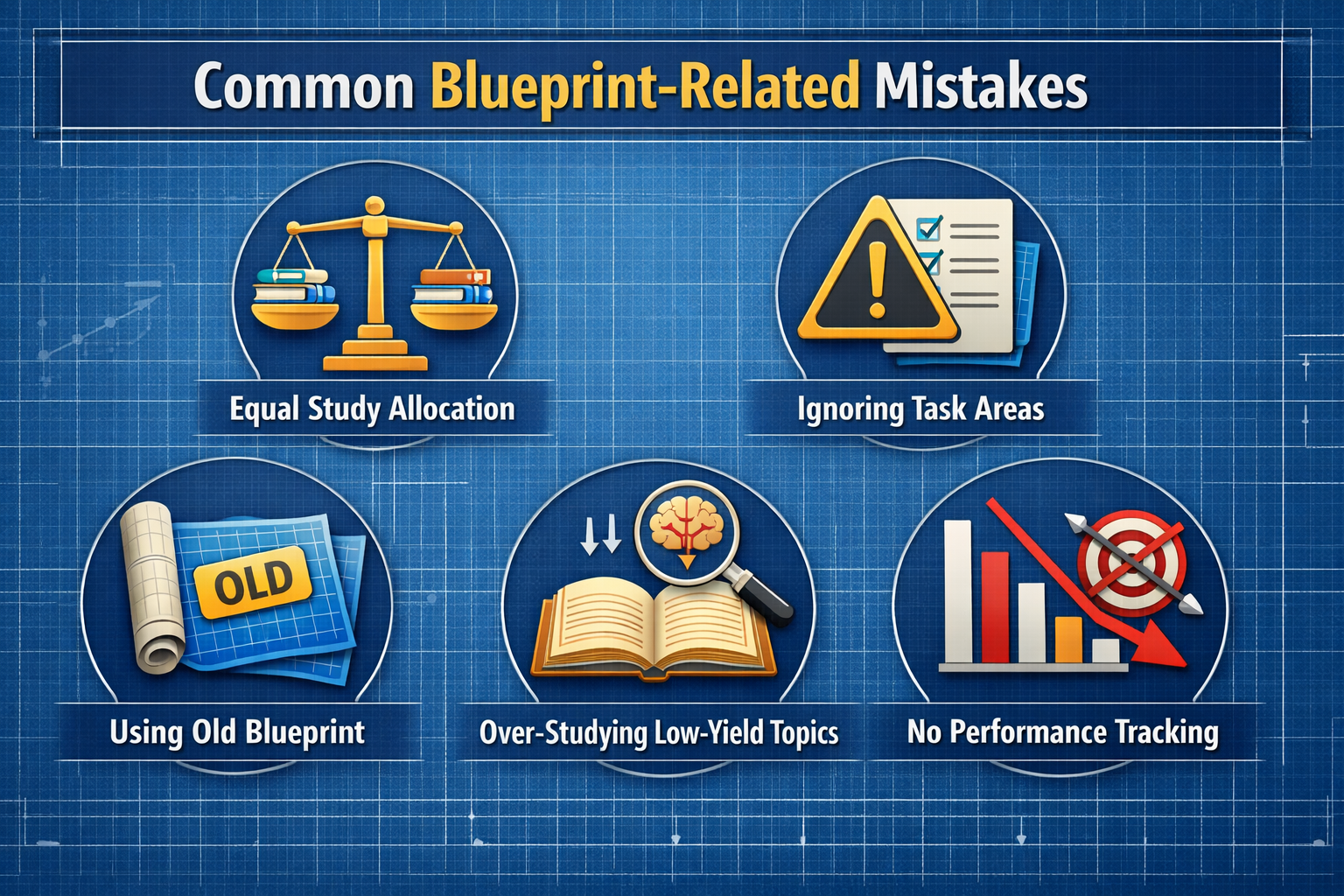NCCPA Blueprint Related mistakes