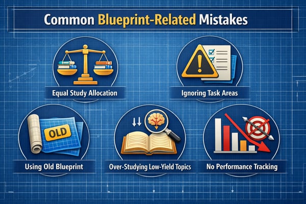 NCCPA Blueprint Related mistakes