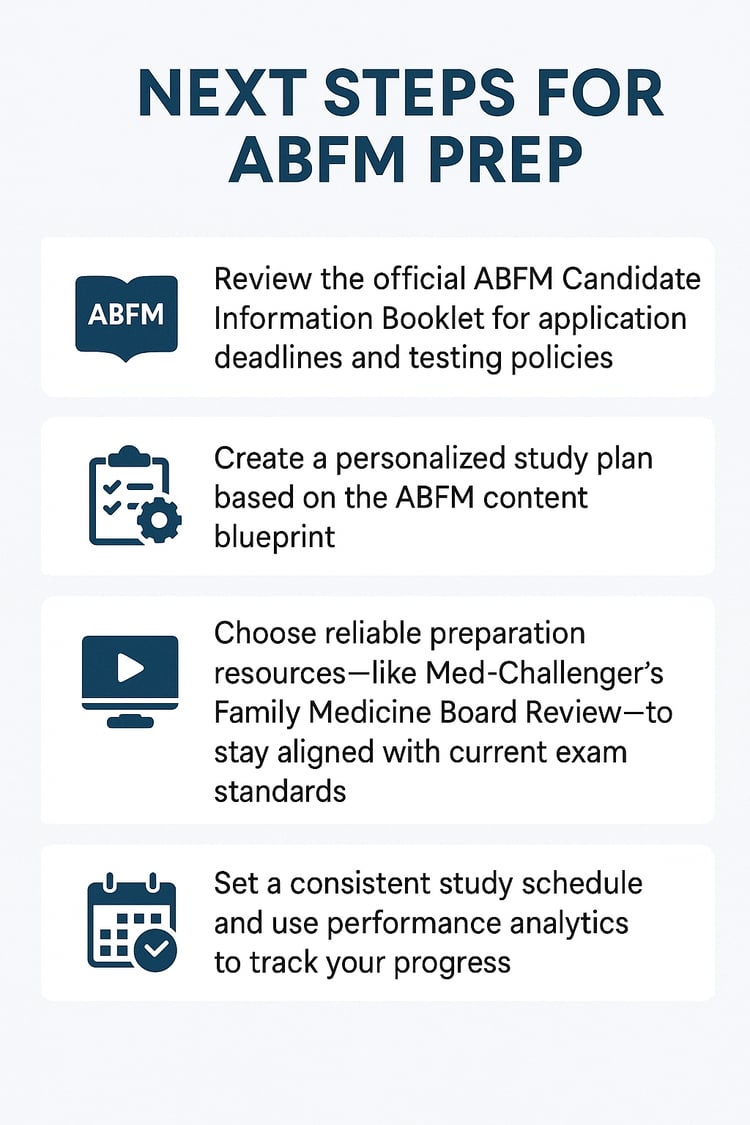 Next Steps for ABFM Prep