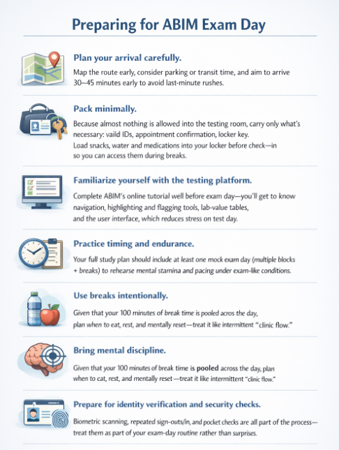 Preparing for ABIM exam day