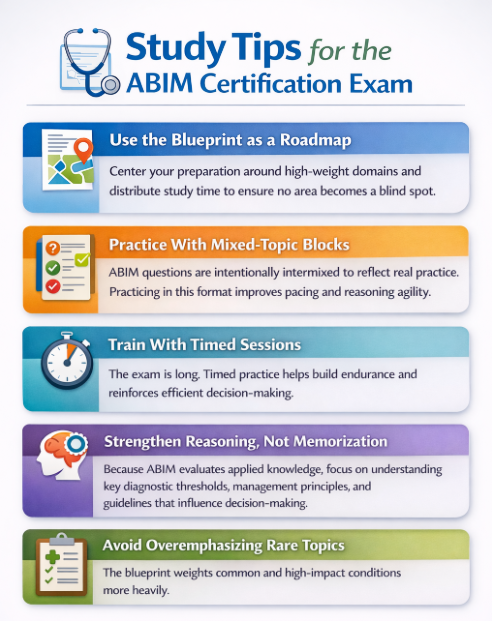 Study tips for the ABIm certification exam