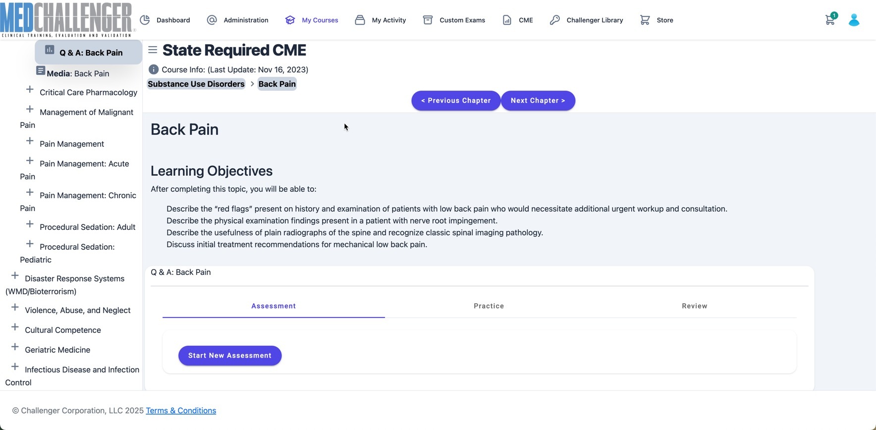 Challengercme - UI_course state cme