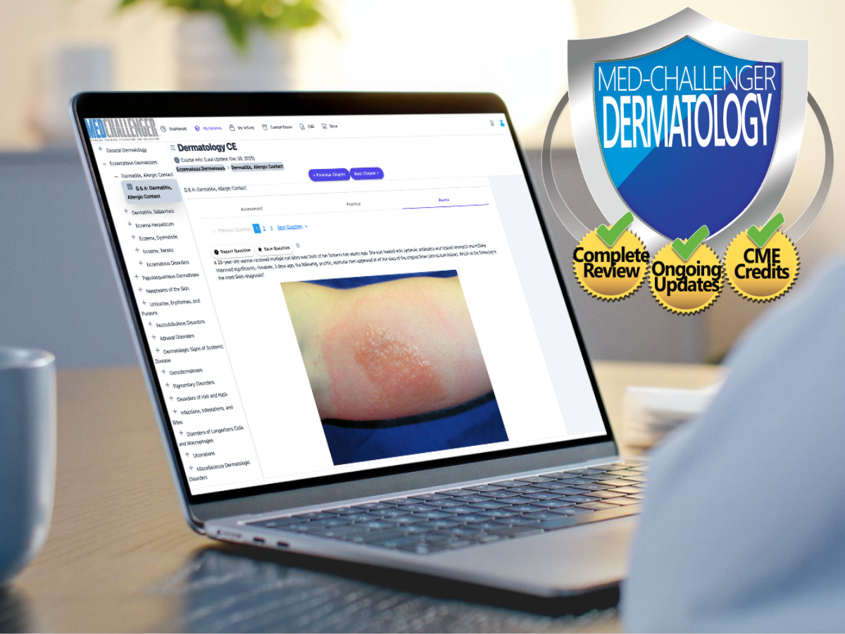 Dermatology CME for physicians, nurses, PAs, Dermatology CE - Saves time, every time. 2