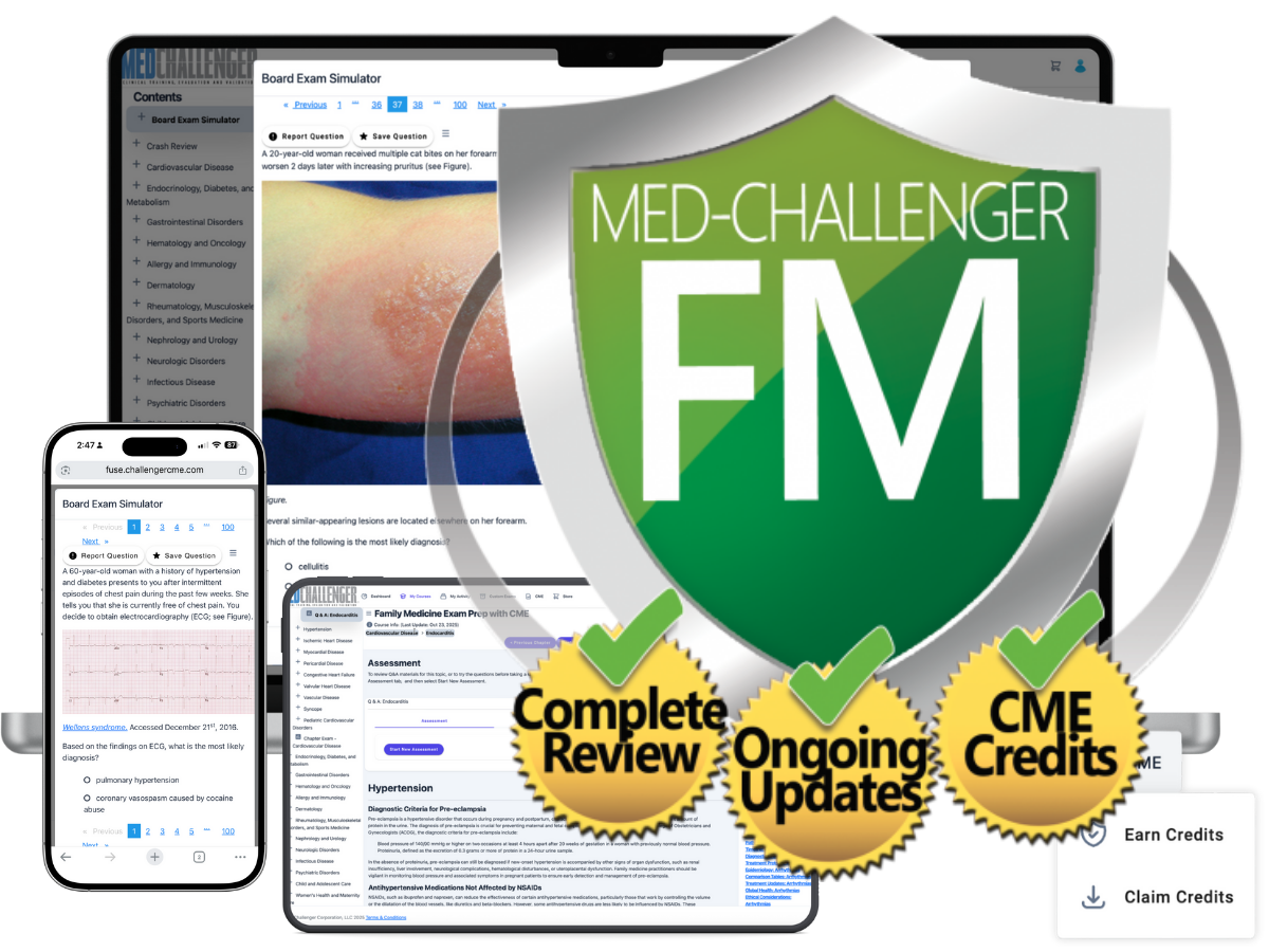 ABFM exam review with CME - ABFM Exam Simulator for ABFM exam prep - cover