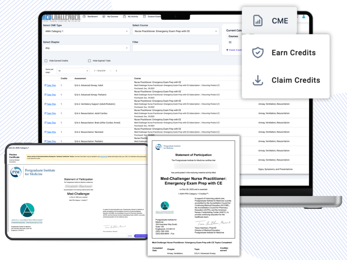 Emergency Medicine Nurse Practitioner exam review with CE, AAENP certification exam prep - Earn ENP CE credit, AMA PRA Category 1 credit Emergency Medicine Nurse Practitioner exam review with CE, AAENP certification exam prep - Earn ENP CE credit, AMA PRA Category 1 credit