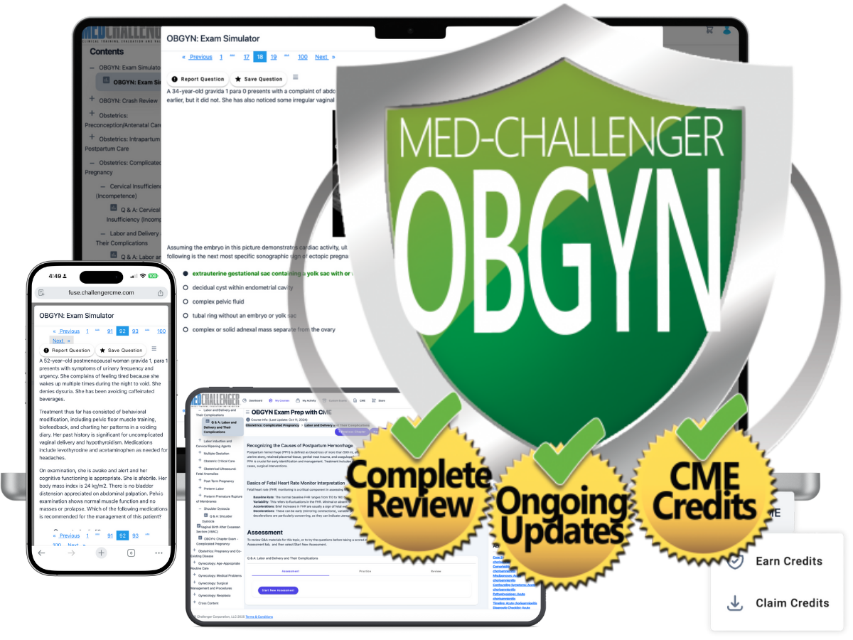 OBGYN ABOG exam review with CME - ABOG Exam Simulator for ABOG exam prep - cover