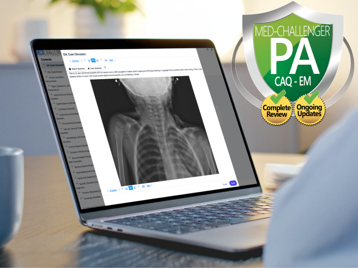 Physician Assistant CAQ EM exam review with CME - Saves time, every time