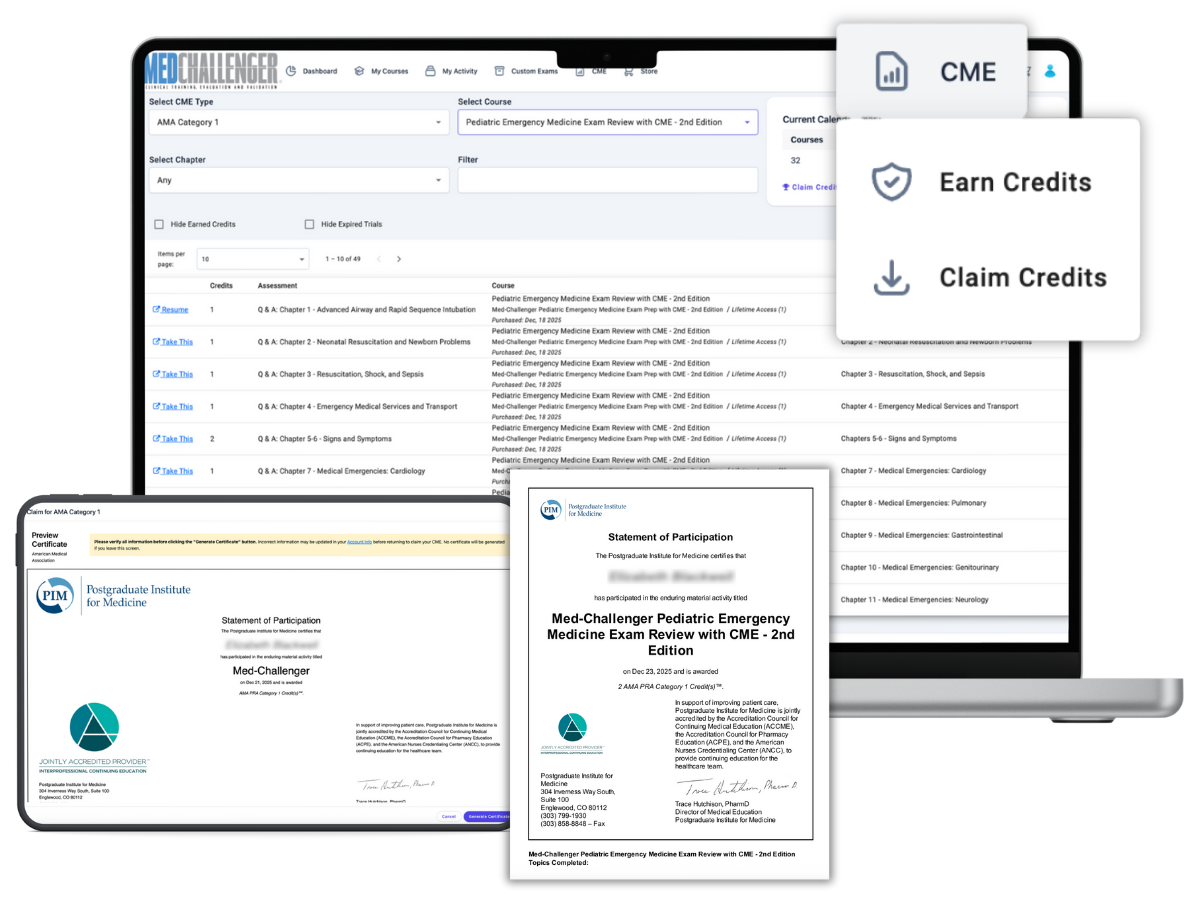 ABP_ABEM Pediatric Emergency Medicine exam review with CME Ed.2 - Earn AMA PRA Category 1 credit
