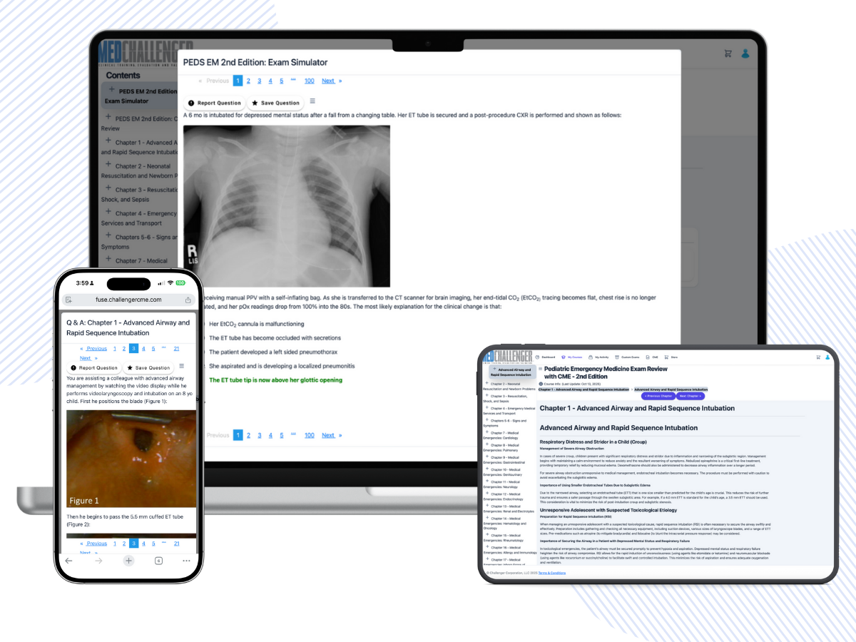 ABP_ABEM Pediatric Emergency Medicine exam review with CME Ed.2 - PEDS EM Exam Simulator for Pediatric Emergency Medicine exam prep