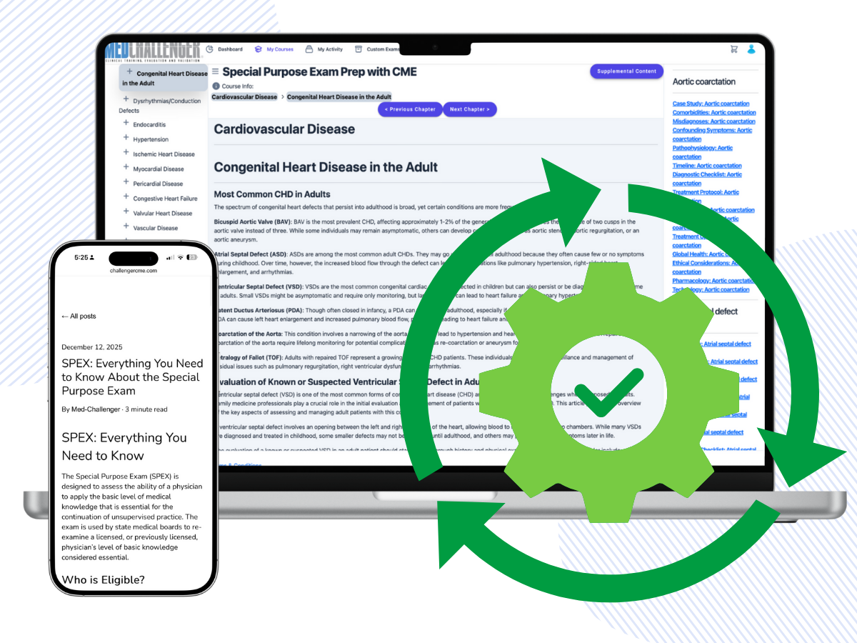 Special Purpose exam review with CME - Continually updated medical education content keeps you current Special Purpose exam review with CME - Continually updated medical education content keeps you current
