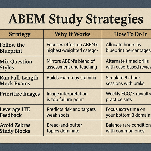 ABEM study strategies that work