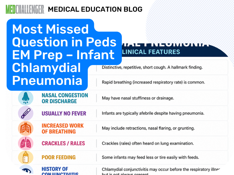 Most Missed PEM Question: Infant Chlamydial Pneumonia