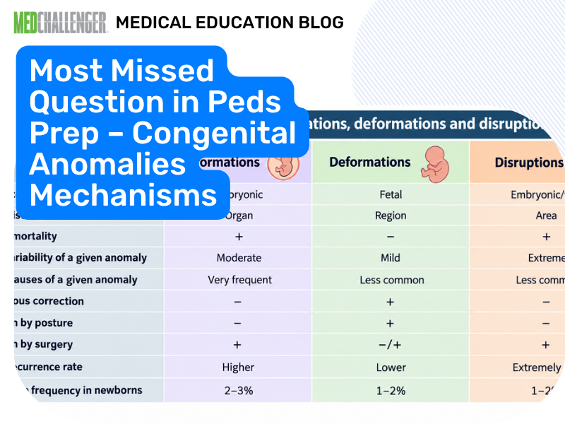 Most Missed Pediatrics Question: Deformation vs Malformation vs Disruption