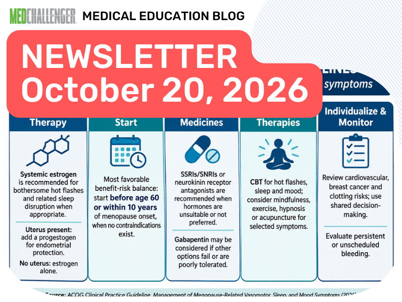 Year End CME, FREE Prep Course, Fall Savings, Most Missed Questions, PEMQ Review Course, New Menopause Guidelines