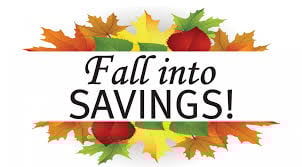 Fall into savings